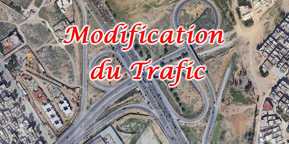 Travaux d’extension : modification du trafic sur l’entrée sud de Tunis