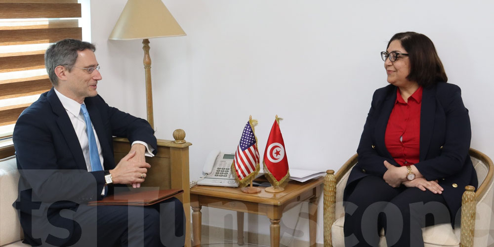 La ministre du commerce rencontre l’ambassadeur des États-Unis en Tunisie