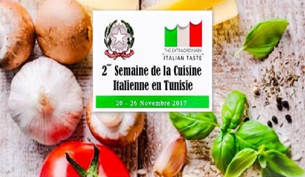 La 2ème édition de la semaine de la cuisine italienne en Tunisie du 20 au 26 novembre 