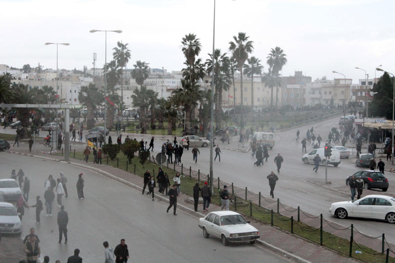 En photos : Tensions autour d'El Jellaz