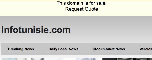 Après Tunisie.com qui essaye de revendre le infoTunisie.com ? Après Tunisie.com qui essaye de revendre le infoTunisie.com ?