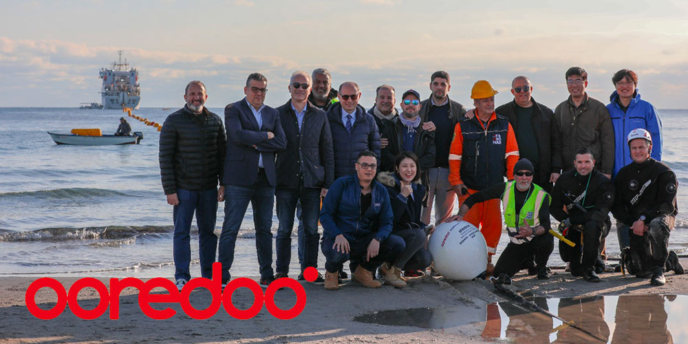 Ooredoo annonce l'arrivée réussie de son câble sous-marin Ifriqiya à Bizerte, reliant la Tunisie à l'Europe