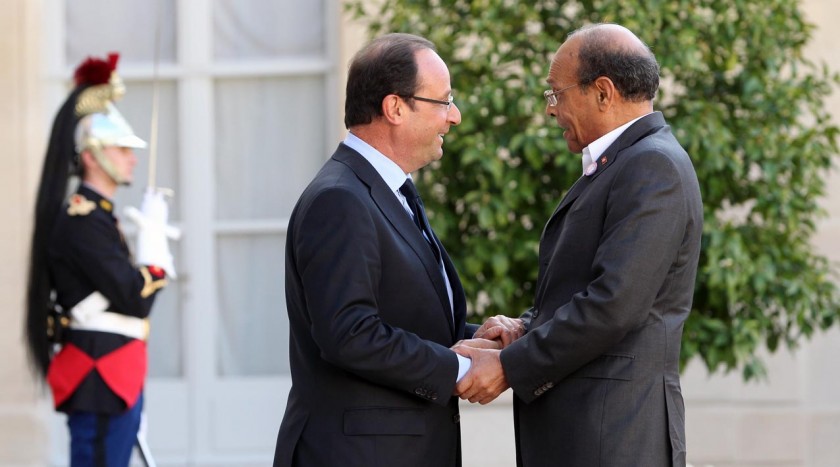 Galerie Photos M. MARZOUKI au palais de l'Elysée