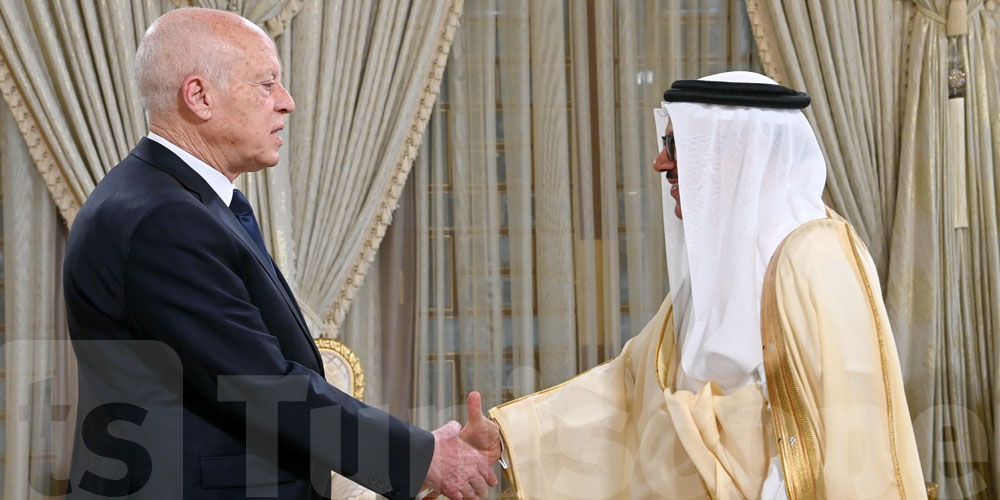 قيس سعيد يستقبل عبد اللطيف بن راشد الزياني وزير الخارجية البحرين