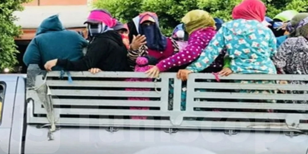 سيدي بوزيد: تفاصيل جديدة حول حادث انقلاب شاحنة عاملات فلاحيات بالمزونة 