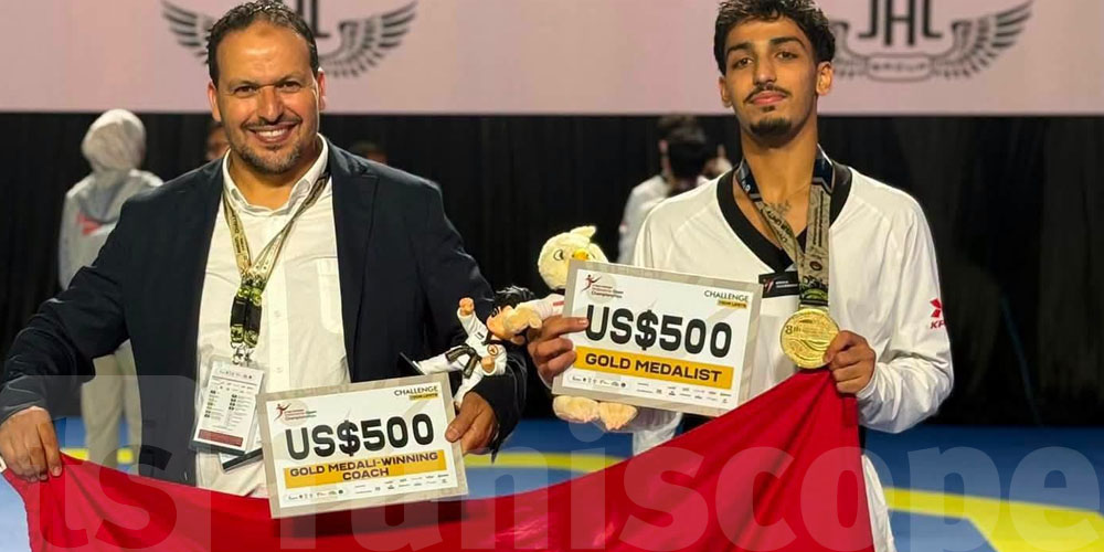 Taekwondo : Adem Salmi offre une nouvelle médaille d’or à la Tunisie