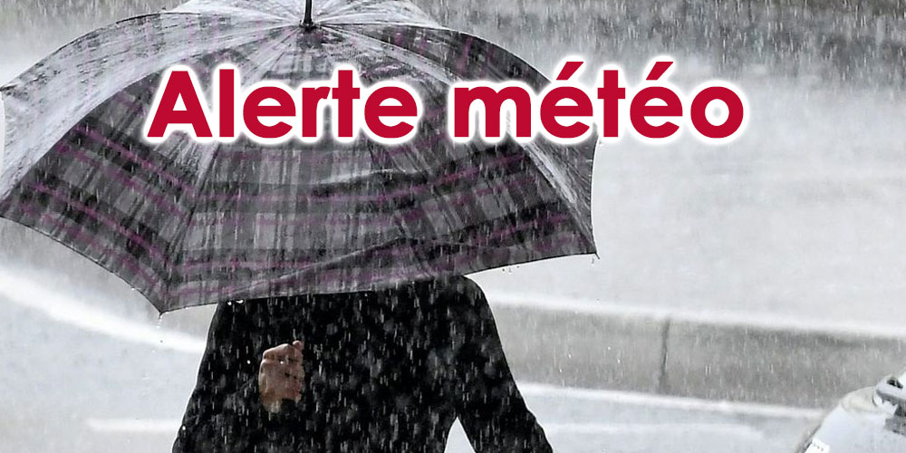 Tunisie : Météo : Des pluies orageuses prévues dans ces zones