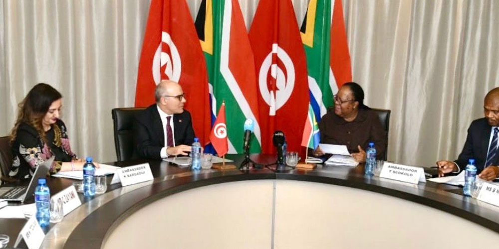 البيان الختامي المشترك بعد لقاء وزير الخارجية التونسي بنظيرته الجنوب إفريقية