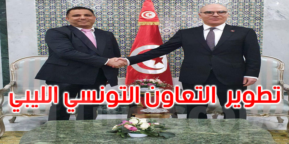 وزير الشؤون الخارجية يلتقي القائم بأعمال سفارة ليبيا بتونس
