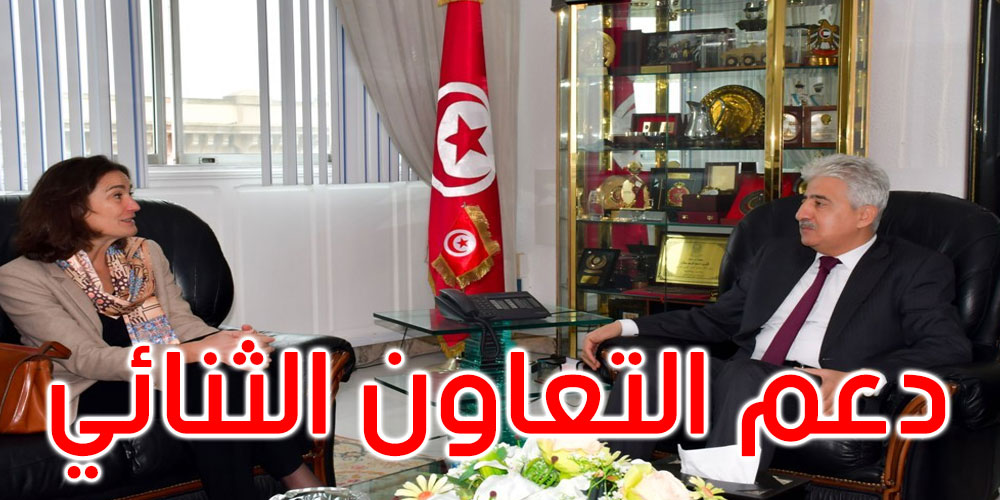  وزير الدفاع الوطني يستقبل سفيرة مملكة هولندا بتونس