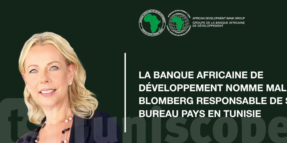 La Banque africaine de développement nomme Malinne Blomberg responsable de son bureau pays en Tunisie