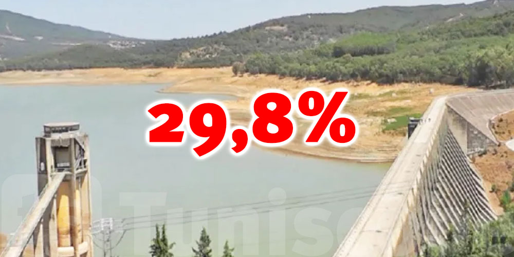 Tunisie : Les barrages affichent un taux de remplissage de 29,8%