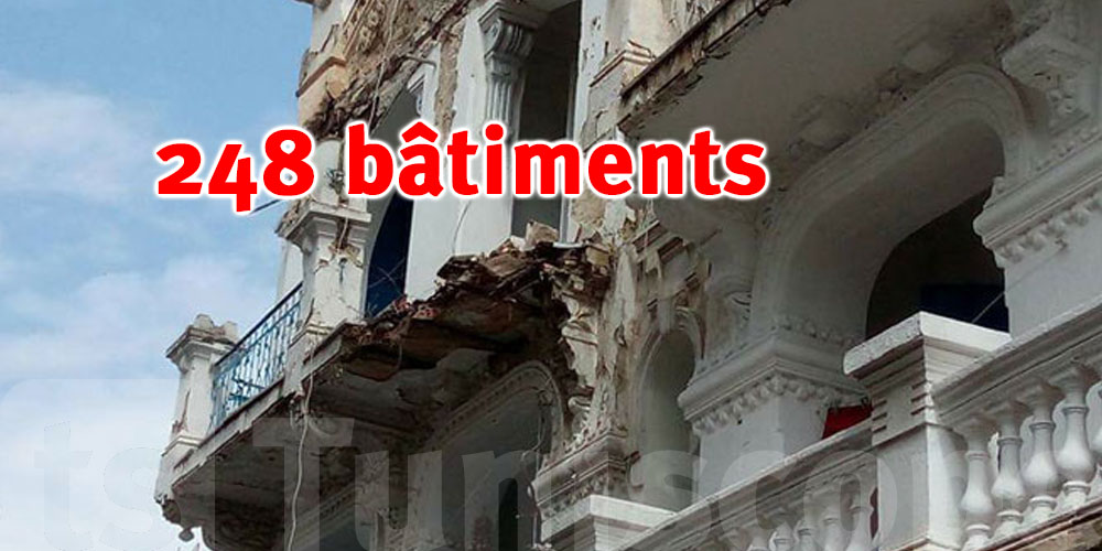 Tunis : 248 bâtiments menaçant ruine sous surveillance après l’application de la loi n°33