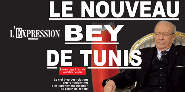 Béji Caid Essebsi, le nouveau Bey de Tunis titre L'Expression