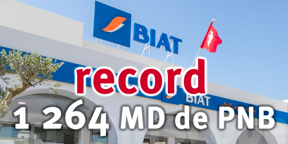 La BIAT enregistre un record de 1 264 MD de PND pour 2022