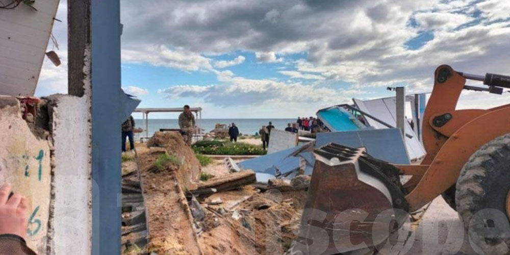 Bizerte-Sud : Évacuation des constructions sauvages sur le domaine public maritime