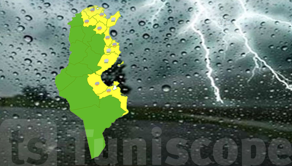 عاجل: اللون الأصفر لـ 14 ولاية وتحذيرات من أمطار غزيرة وبرد