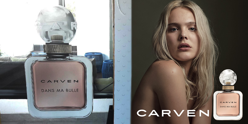 Lancement du nouveau parfum CARVEN DANS MA BULLE, un parfum frais, naturel, sensuel et irrésistible