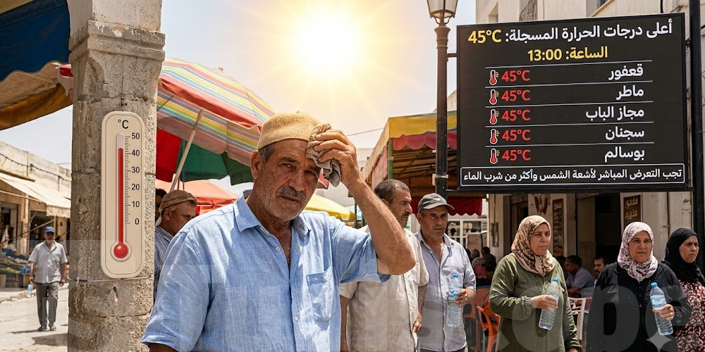 برشا سخانة اليوم … هذه الولاية سجلت 45 درجة