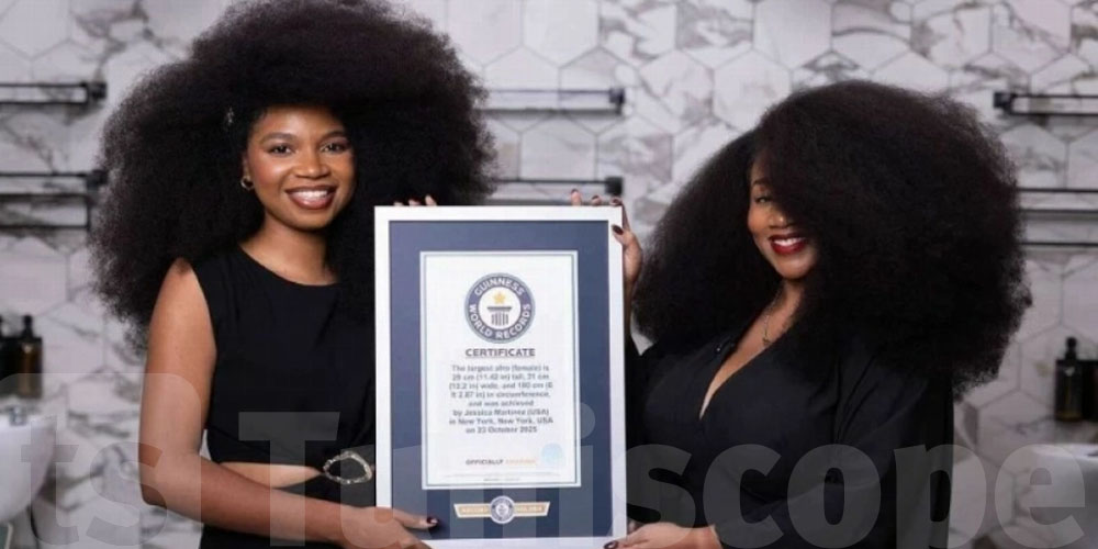 امرأة تدخل موسوعة غينيس والسبب ''أضخم شعر طبيعي''