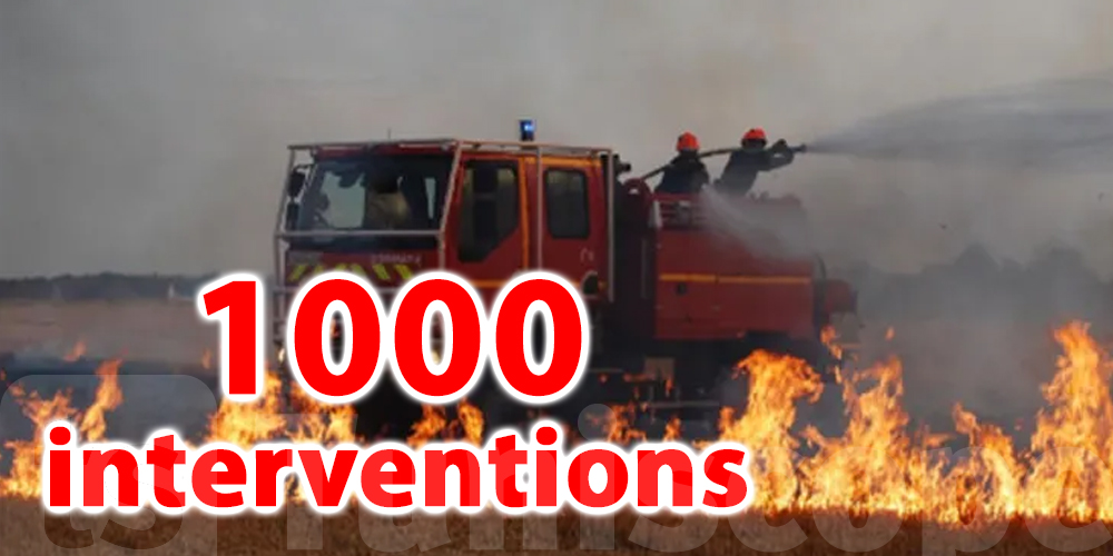 Protection Civile à Bizerte: Près de 1000 interventions effectuées à Bizerte