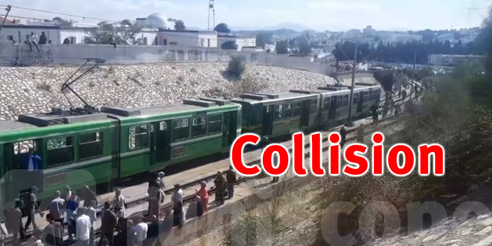 Accident entre les métros 3 et 5 à Tunis