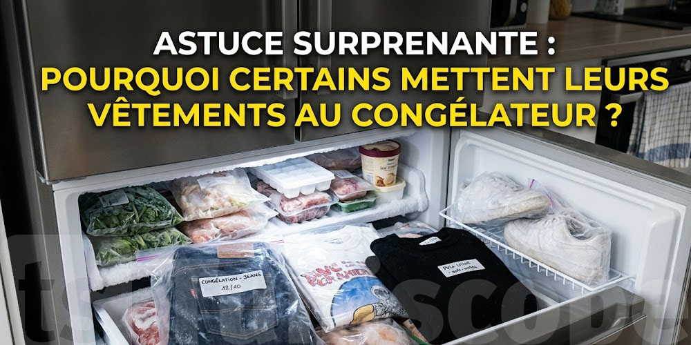Astuce surprenante : pourquoi certains mettent leurs vêtements au congélateur