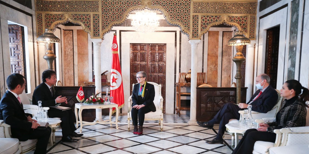 دعم علاقات التعاون وتجسيد مخرجات ندوة تيكاد محور لقاء رئيسة الحكومة بسفير اليابان بتونس