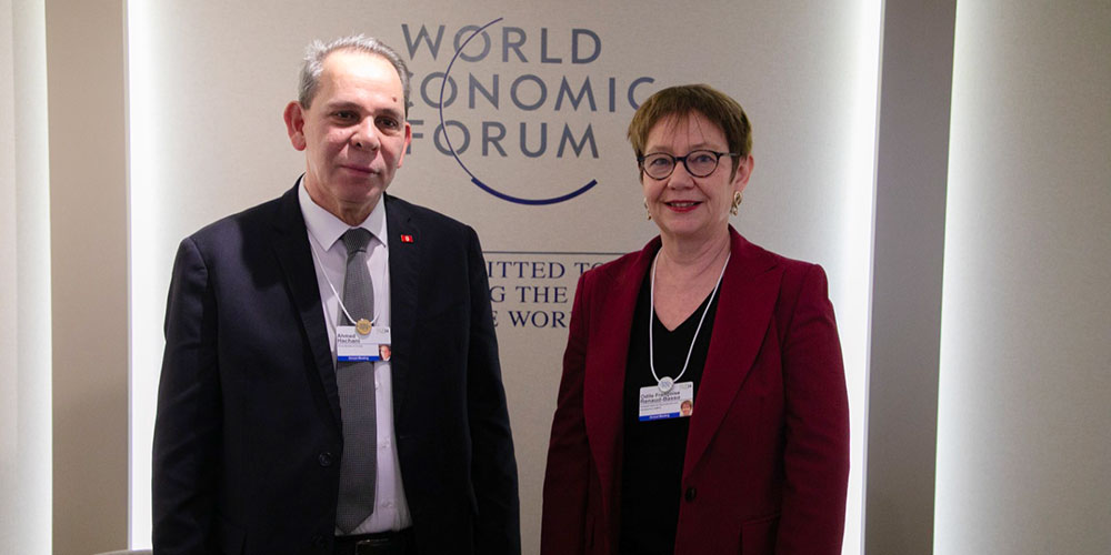 Hachani à Davos : Renforcer la présence Tunisienne sur la scène Économique Mondiale