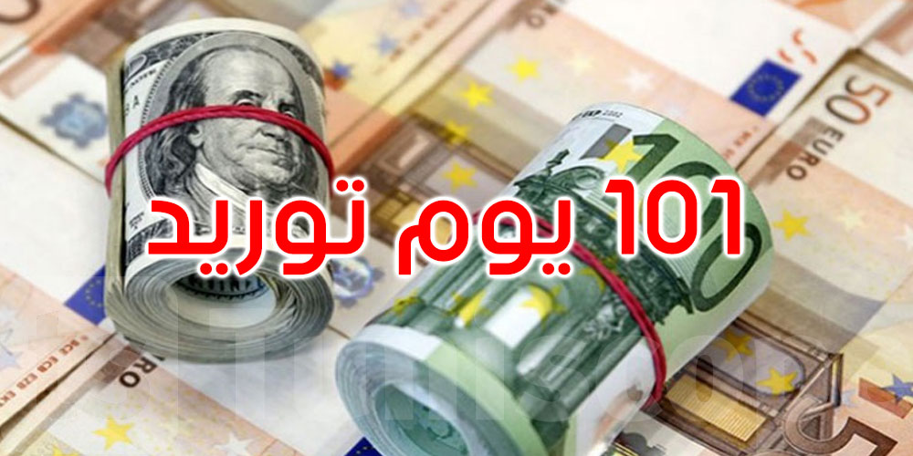   101 يوم توريد: احتياطي تونس من العملة الأجنبية يحافظ على تماسكه