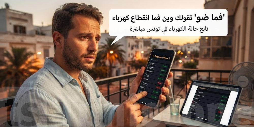 عاجل: ''فما ضو''...موقع تونسي يكشف الضوء وين مقصوص