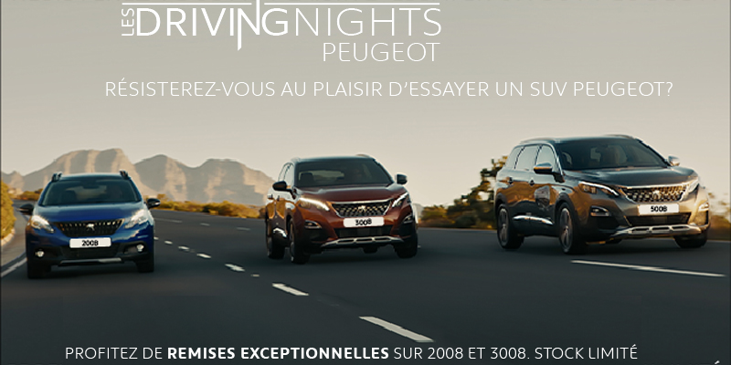 Les DRIVING NIGHTS by PEUGEOT