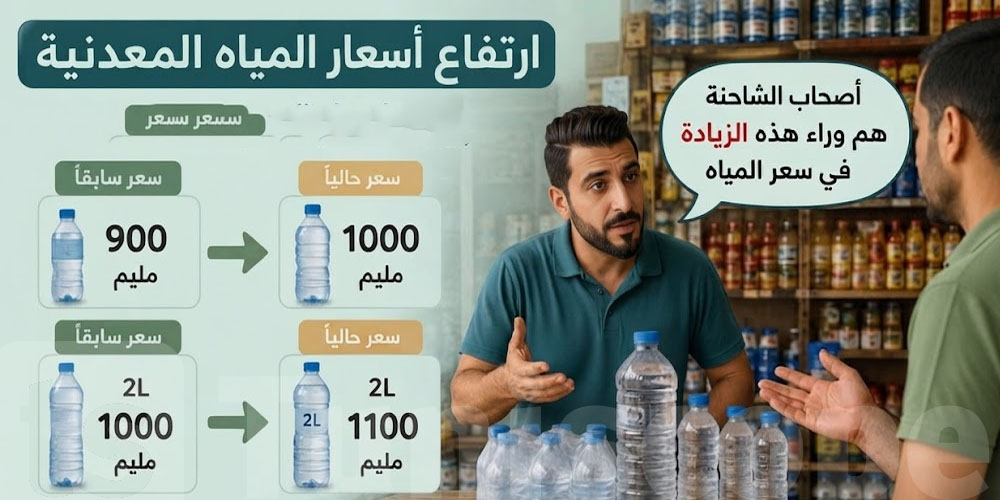 الماء المعدني غلا؟.. توانسة يسألوا: شكون زاد في السوم؟
