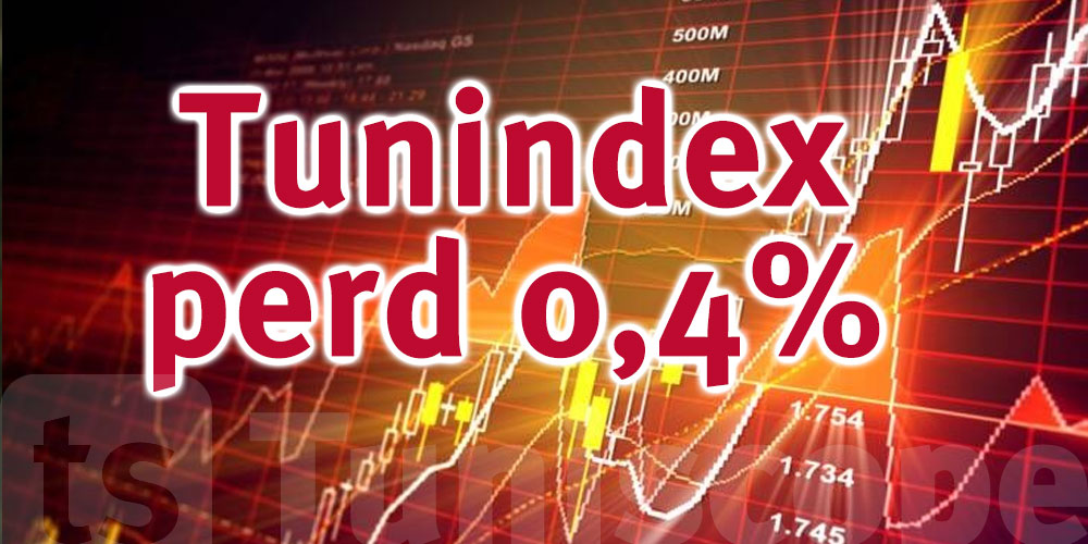 Le Tunindex perd 0,4% au terme de la séance