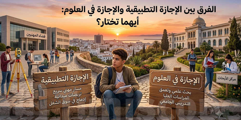 الفرق بين الإجازة التطبيقية والإجازة في العلوم: أيهما تختار؟