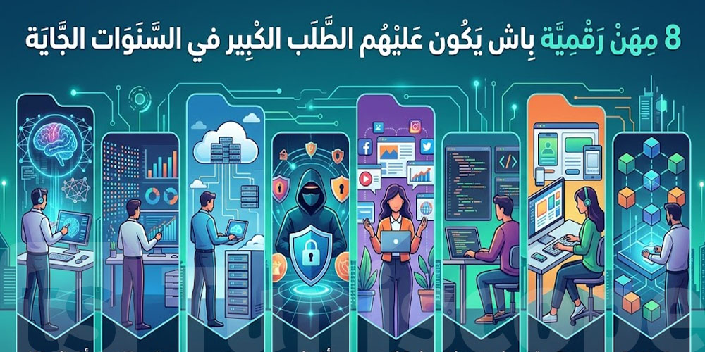 خدمة المستقبل .. 8 مهن رقمية باش يكون عليهم الطلب الكبير في السنوات الجاية