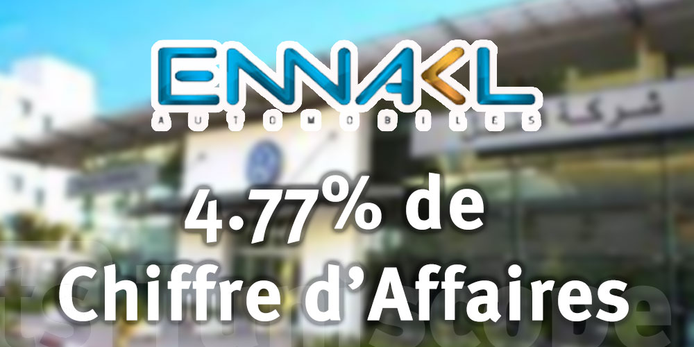 la société ENNAKL Automobiles enregistre une augmentation de 4.77% de son CA