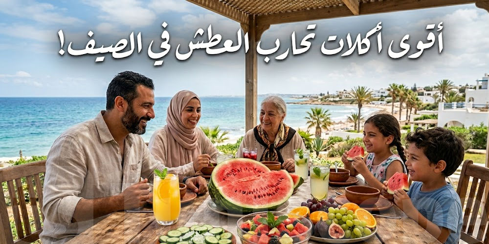 سخانة الصيف عاملة فيك؟ شوف شنوّة تاكل باش تبرد روحك!