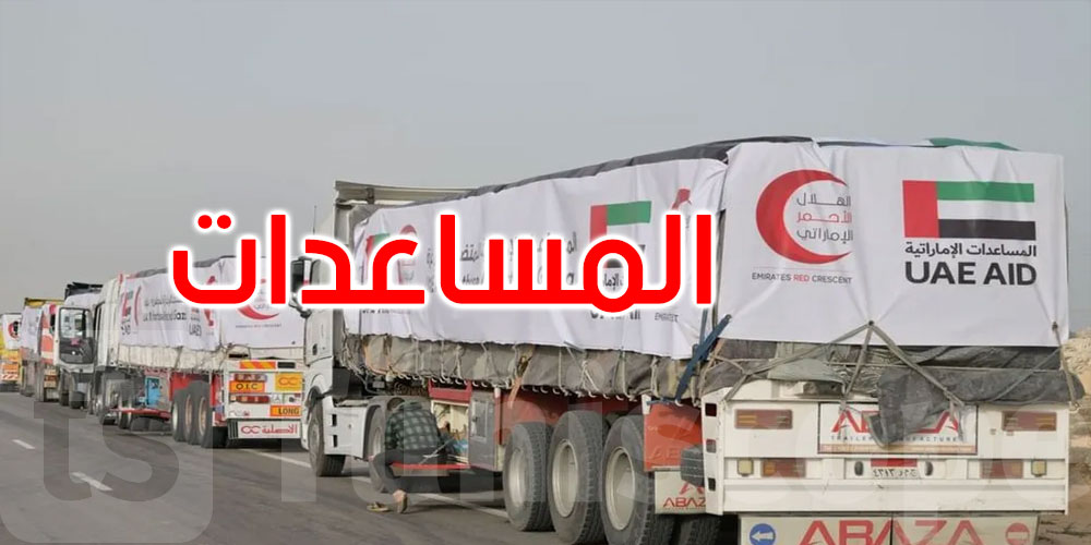 عبر معبر رفح: قافلة مساعدات إماراتية تتحرك 