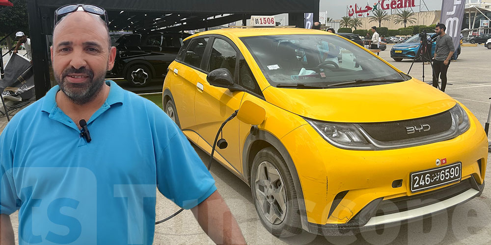 Le Premier chauffeur de taxi électrique en Tunisie : 75% d’économies et zéro bruit au volant de sa BYD Dolphin