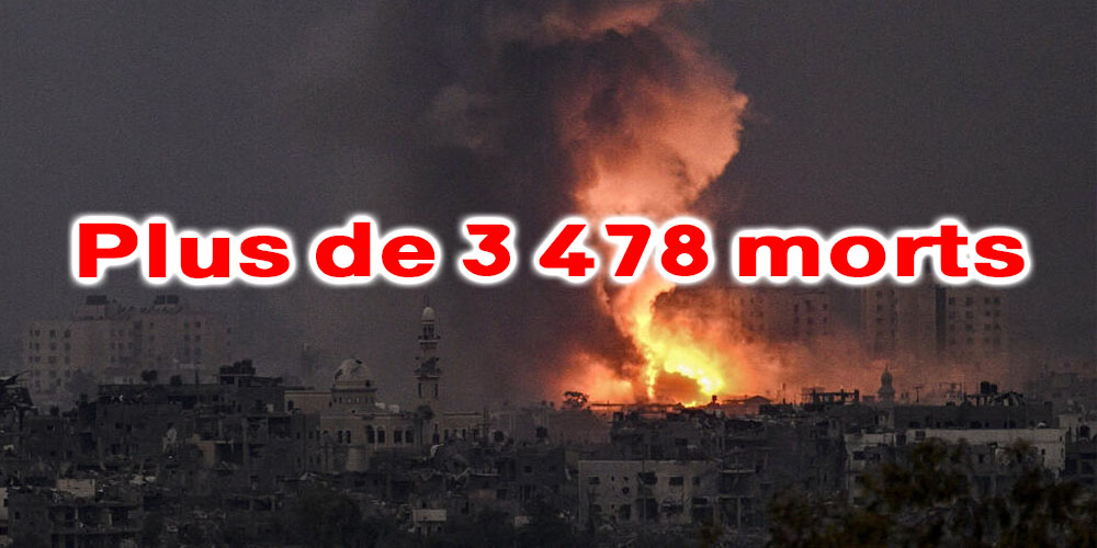 Plus de 3 478 Palestiniens tués