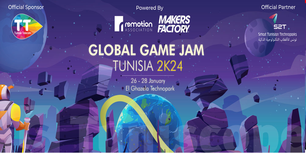 اتصالات تونس شريك فاعل في  مسابقة Global Game Jam 2024  