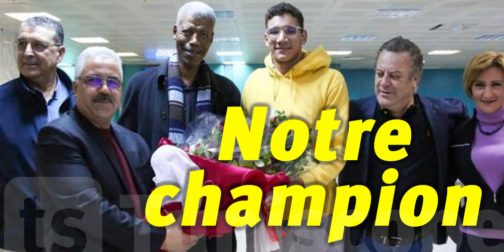 Le champion Ayoub Hafnaoui de retour en Tunisie