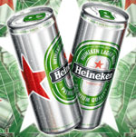 Un nouveau look pour la canette Heineken