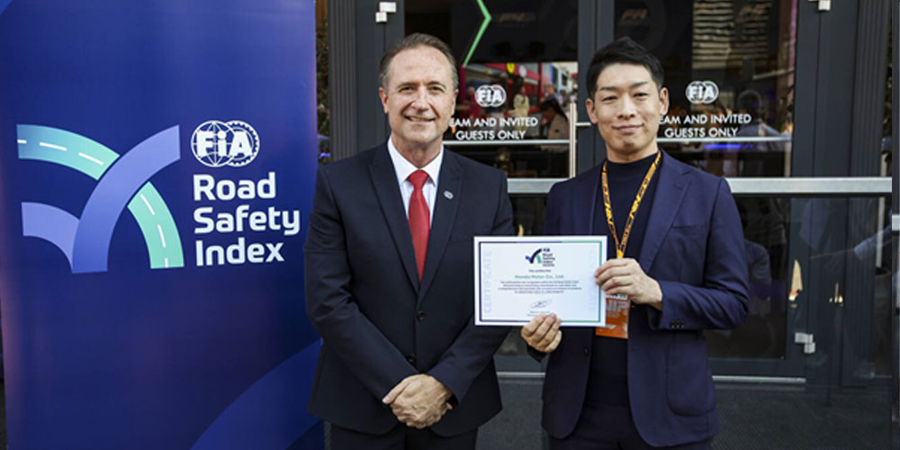 Honda devient la première entreprise au monde à obtenir la nouvelle note maximale de 5 étoiles de l’indice fia de sécurité routière, un outil permettant aux entreprises et organisations d’évaluer
