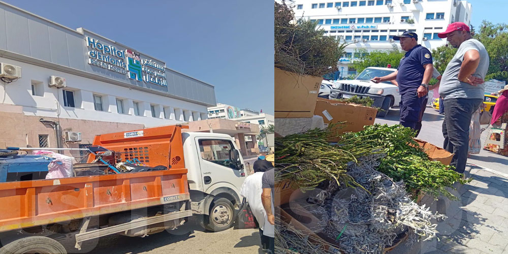 العاصمة: حملة أمنية وبلدية لتحرير الملك العام بمحيط عدد من المؤسسات الصحية