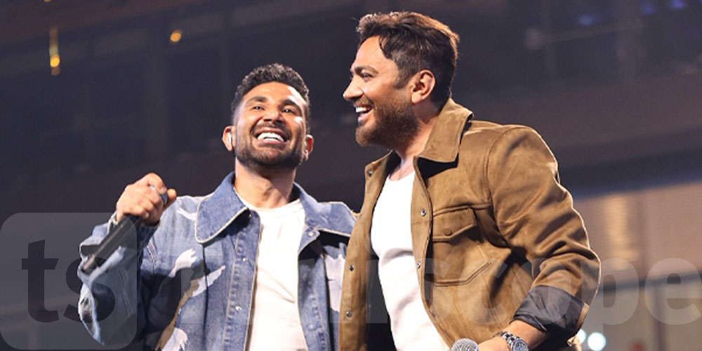 ‘لا يتحرك’.. أحمد سعد يثير قلق جمهور تامر حسني