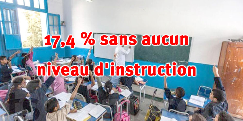 L'éducation en Tunisie : 17,4 % sans aucun niveau d'instruction !