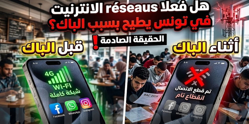 ياخي بالرسمي réseaux  الانترنيت ضعيف على خاطر جماعة الباك؟