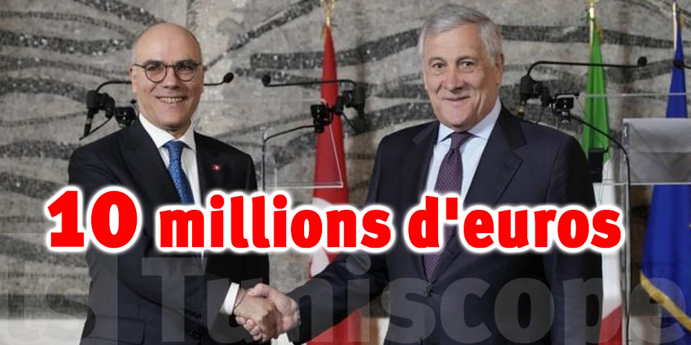 L'Italie alloue 10 millions d'euros à la Tunisie